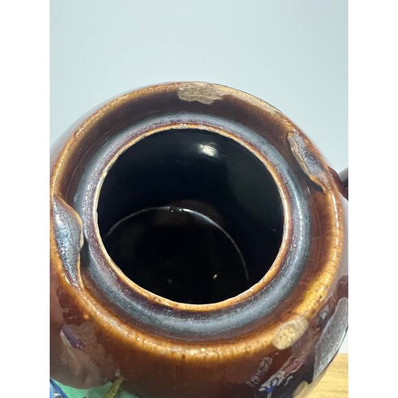 Vintage Brown Ceramic Tea Pot, No Maker Mark, Maybe Bennington?? - Picture 7 of 14
